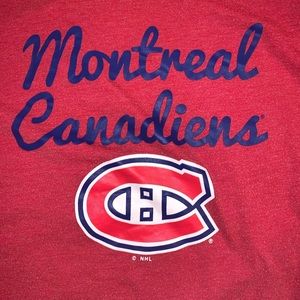Long sleeve Woman’s cut Montreal Canadiens Shirt - XL